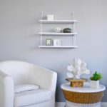WELLAND 3-Tier Display Wall Shelf Storage Rack Holder, White - Image 3
