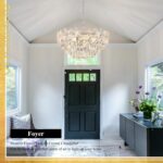 Chrome Modern Flower Crystal Chandelier 11 Lights 6-Tier Luxury Chandelier Light... - Image 3