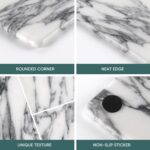 Koville Italian Natural Marble Cutting Board for Kitchen Pastry Bread Macaron Di... - Image 5