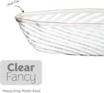 PLASTICPRO 30 Pack Elegant Plastic Plates 7 oz bowls Clear with Gold Rim Spiral ... - Image 6