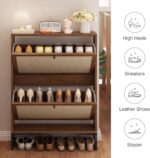 AVZEAR Freestanding Shoe Organizer with 2 Flip Drawer Doors, Entryway & Closet S... - Image 5