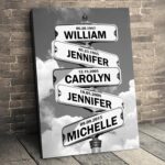 Xukaenus Custom Canvas Street Sign Names, Black And White Family Date Night Wall... - Image 5