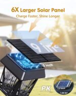 Solar Pathway Lights, Outdoor Lights Waterproof 6 Pack, Large Solar Panel, Type-... - Image 3