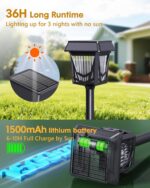 Solar Pathway Lights, Outdoor Lights Waterproof 6 Pack, Large Solar Panel, Type-... - Image 5