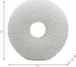 Elegant Circular Quartz Resin Vase for Living Room Decor - Sculptural Home Displ... - Image 5