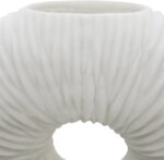 Elegant Circular Quartz Resin Vase for Living Room Decor - Sculptural Home Displ... - Image 9