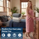 4 Pcs Extra Large Bath Towel Set 35" x 70" Oversized Turkish Luxury Plush Jacqua... - Image 6