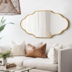 Scalloped Mirror for Bathroom - 20"x36" Gold Bathroom Mirror with Aviation Alumi... - Image 7