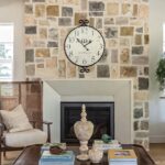 Farmhouse Wall Clock, 17H×13.4D Inch, Wrought Iron Frame with Warm Gray Finish, ... - Image 5