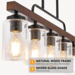 Farmhouse Chandelier 5-Light Dining Room Light Fixture Over Table Kitchen Island... - Image 3