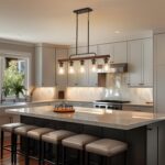 Farmhouse Chandelier 5-Light Dining Room Light Fixture Over Table Kitchen Island... - Image 6