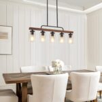 Farmhouse Chandelier 5-Light Dining Room Light Fixture Over Table Kitchen Island... - Image 7