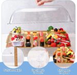 Baderke 1 Set 16" x 9" Chilled Serving Tray for Parties with Compartments and Li... - Image 4