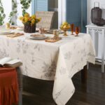 ColorBird Spring Floral Beige Cotton Linen Rectangle Tablecloth Rustic Garden Na... - Image 3