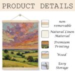 WDSXWH Sunset Oil Painting Wall Art, Colorful Impressionist Landscape Canvas Pri... - Image 4
