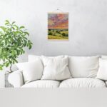 WDSXWH Sunset Oil Painting Wall Art, Colorful Impressionist Landscape Canvas Pri... - Image 5