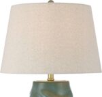 360 Lighting Sculptural Glow 25" High Rustic Coastal Table Lamp Night Light Blue... - Image 4