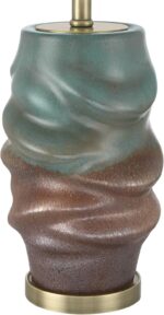 360 Lighting Sculptural Glow 25" High Rustic Coastal Table Lamp Night Light Blue... - Image 8