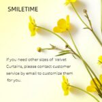 SMILETIME Black Crushed Velvet Curtains 52x108inch Rod Pocket Luxurious Thermal ... - Image 10