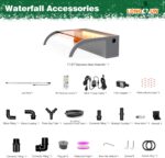 Waterfall Pool Fountain, LONGRUN Acrylic Waterfall Spillway for Pools and Ponds ... - Image 3