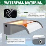 Waterfall Pool Fountain, LONGRUN Acrylic Waterfall Spillway for Pools and Ponds ... - Image 4