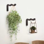 Wavy Plant Hanger Hooks – 2 Pack Rustic Wooden Wall Mounts for Indoor/Outdoor Us... - Image 3