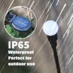 YAKii Solar Garden Lights Outdoor Waterproof, 4 Packs 32LED Firefly Swaying Ligh... - Image 7