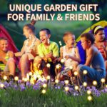 YAKii Solar Garden Lights Outdoor Waterproof, 4 Packs 32LED Firefly Swaying Ligh... - Image 8