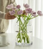 Clear Glass Vases Flower Vases for Centerpieces 9" Large Glass Cylinder Vase for... - Image 3