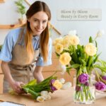 Clear Glass Vases Flower Vases for Centerpieces 9" Large Glass Cylinder Vase for... - Image 5