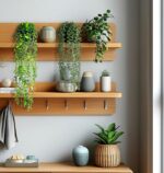 SHENLIU Artificial Hanging Plants for Shelf, 4 Pack Fake Potted Greenery Plant F... - Image 6