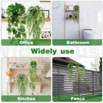 SHENLIU Artificial Hanging Plants for Shelf, 4 Pack Fake Potted Greenery Plant F... - Image 7