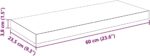 vidaXL Chic Wall Shelf, Rectangular, Strong Home Decor, Perfect for Living Room,... - Image 4