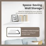 vidaXL Chic Wall Shelf, Rectangular, Strong Home Decor, Perfect for Living Room,... - Image 5