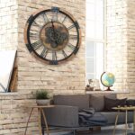 27 inch Large Real Moving Gears Wall Clock with Toughened Glass Cover, Oversized... - Image 5