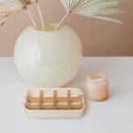 Aoheuo Modern Bamboo Fiber soap Holder and soap Dish Combination (Removable), Of... - Image 4