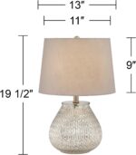 360 Lighting Zax Country Cottage Small Accent Table Lamp 19 1/2" High Teardrop S... - Image 4