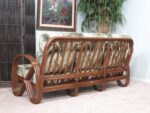 Walnut Rattan Living Room Furniture Sofa Couch (Choice of Fabrics) (#1790AW) (Ma... - Image 4