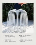 LUUK Studio Solis Wireless Solar LED Accent Lamp, Warm White Dimmable Light, Wat... - Image 3