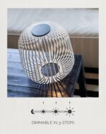 LUUK Studio Solis Wireless Solar LED Accent Lamp, Warm White Dimmable Light, Wat... - Image 7