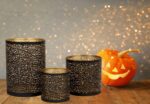 Lazy Gifts Set of 3 Black and Gold Metal Candle Holders – Decorative Tabletop Ca... - Image 4