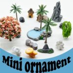Woohome 42 PCS Mini Garden Accessories Fairy Garden Kit Micro Landscape Mini Zen... - Image 8