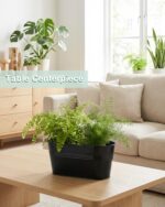 Metal Railing Planters for Outdoor Plants - 3 Pcs Balcony Hanging Flower Pots wi... - Image 6