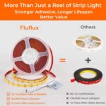 COB LED Strip Lights 3500K, 24V Diffused Tape Light with Strong 3M VHB Adhesive,... - Image 8