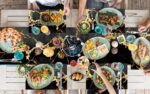 ANNA QUEEN Gold and Black Marble Table Runner and Placemats Set of 6 – Elegant 1... - Image 8