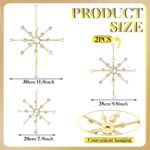 Shimeyao 4 Pcs Mid Century Wall Decor Modern Gold Celestial Starburst Wall Art C... - Image 4