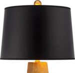 Possini Euro Design Obelisk Modern Table Lamp 26" High Gold Leaf Tapered Column ... - Image 9