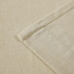 Vision Home Sand Pinch Pleated Semi Sheer Curtains Textured Linen Blended Light ... - Image 5