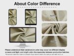 Vision Home Sand Pinch Pleated Semi Sheer Curtains Textured Linen Blended Light ... - Image 7