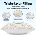 MIULEE Premium Feather and Down 12x20 Throw Pillow Insert Soft Fluffy Throw Pill... - Image 3